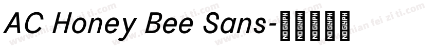 AC Honey Bee Sans字体转换